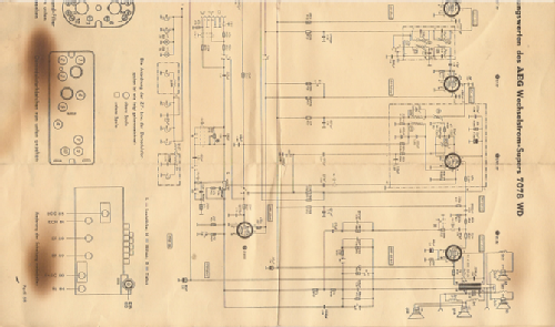3-D-Raumklang-Super 7078WD; AEG Radios Allg. (ID = 2615706) Radio