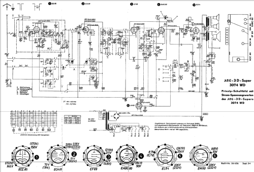 3D-Super 3074WD; AEG Radios Allg. (ID = 355944) Radio