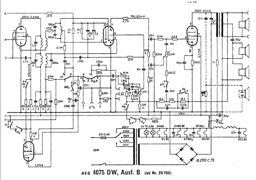 4075WD; AEG Radios Allg. (ID = 18729) Radio