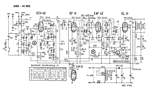 41WU; AEG Radios Allg. (ID = 51216) Radio