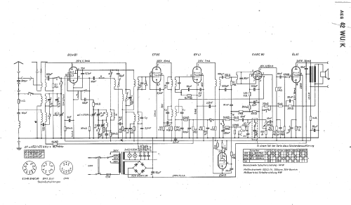 42 WU / K; AEG Radios Allg. (ID = 11657) Radio