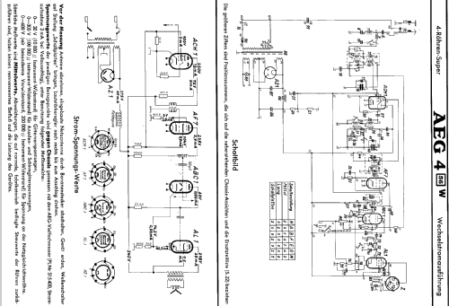 4-56W; AEG Radios Allg. (ID = 208178) Radio