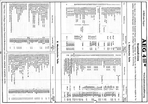 4-56W; AEG Radios Allg. (ID = 208180) Radio