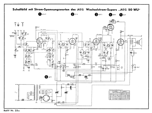 50WU; AEG Radios Allg. (ID = 2462170) Radio