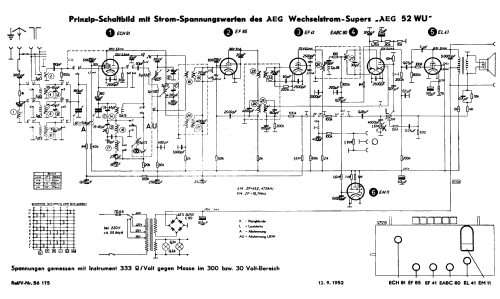 52WU; AEG Radios Allg. (ID = 43967) Radio