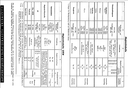 61WU; AEG Radios Allg. (ID = 389723) Radio