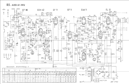 61WU; AEG Radios Allg. (ID = 464751) Radio