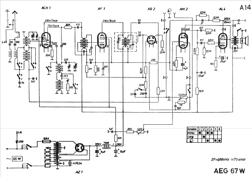 67W ; AEG Radios Allg. (ID = 309668) Radio