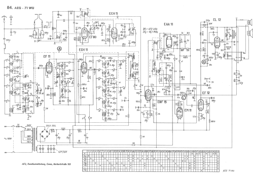 71WU; AEG Radios Allg. (ID = 464759) Radio