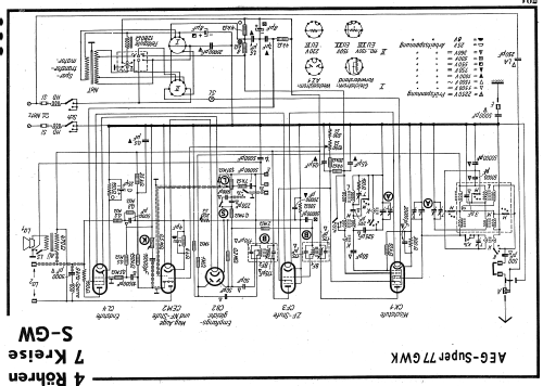 Super 77 GWK; AEG Radios Allg. (ID = 13292) Radio