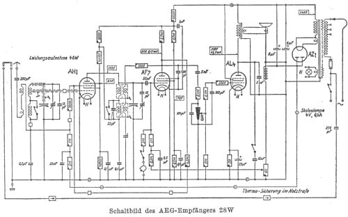 AEG 28W; AEG Radios Allg. (ID = 587179) Radio