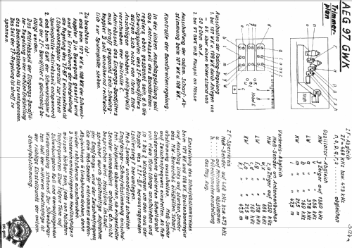 Der Große AEG 97GWK; AEG Radios Allg. (ID = 811641) Radio