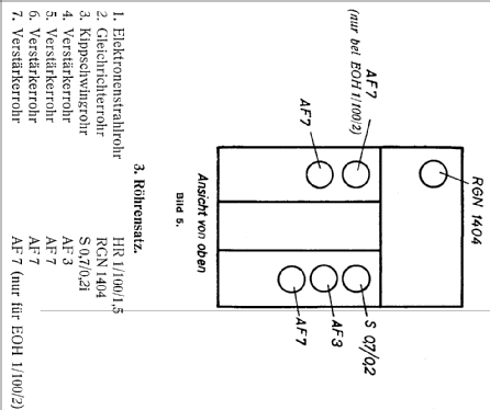 Elektronen-Oszillograph EOH1/100/1; AEG Radios Allg. (ID = 536045) Equipment