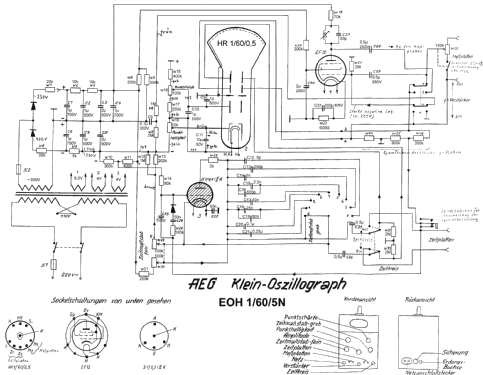 Elektronenstrahl-Klein-Oszillograph EOH 1/60/5-N EO 1/60/5; AEG Radios Allg. (ID = 1615719) Equipment