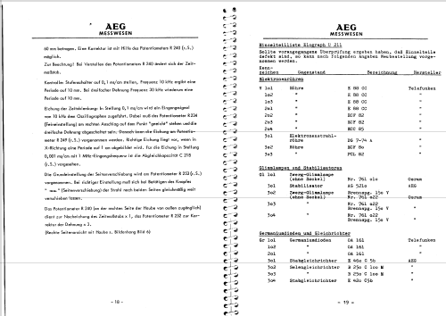 Elograph U211; AEG Radios Allg. (ID = 246009) Equipment