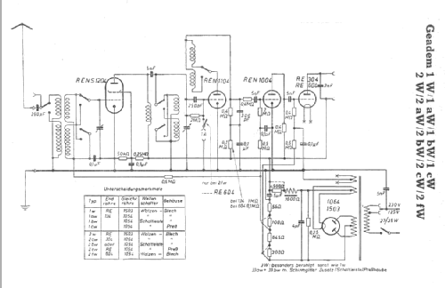 Geadem 2W ; AEG Radios Allg. (ID = 5955) Radio