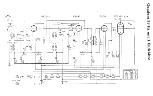 Geadem 33tG; AEG Radios Allg. (ID = 5959) Radio