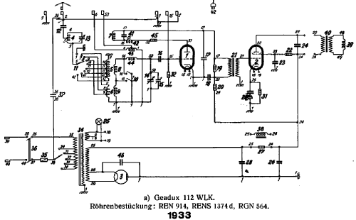 Geadux 112WL; AEG Radios Allg. (ID = 207900) Radio