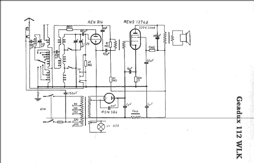 Geadux 112WLK; AEG Radios Allg. (ID = 6274) Radio