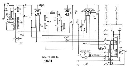 Gearet 301G; AEG Radios Allg. (ID = 1024450) Radio