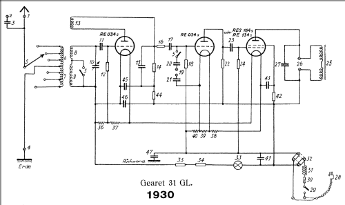 Gearet 31GL ; AEG Radios Allg. (ID = 802513) Radio