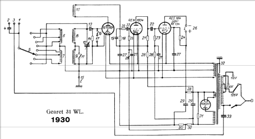 Gearet 31WL ; AEG Radios Allg. (ID = 441562) Radio