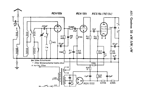 Geatron 33aw ; AEG Radios Allg. (ID = 1901651) Radio