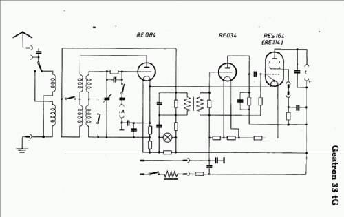 Geatron 33tG; AEG Radios Allg. (ID = 37715) Radio