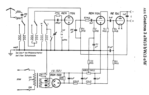 Geatron 3W; AEG Radios Allg. (ID = 16668) Radio