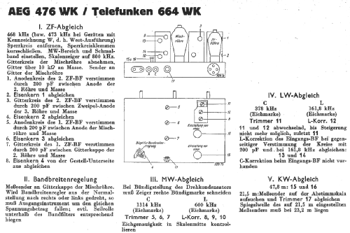 Groß-Super 4-76WK; AEG Radios Allg. (ID = 13247) Radio