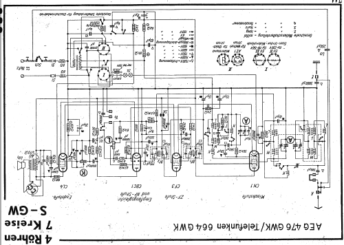 Großsuper 476GW; AEG Radios Allg. (ID = 13310) Radio