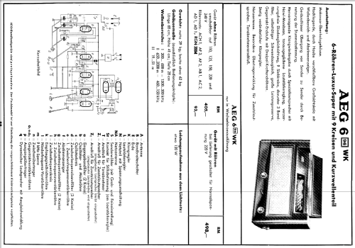 Luxus-Super 6-96WK ; AEG Radios Allg. (ID = 208100) Radio
