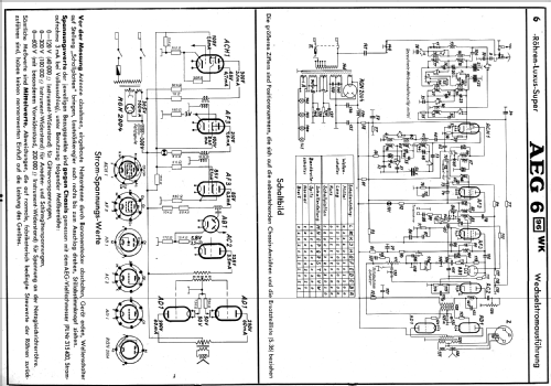 Luxus-Super 6-96WK ; AEG Radios Allg. (ID = 208101) Radio