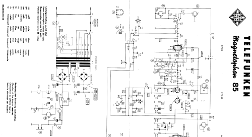 Magnetophon 85; AEG Radios Allg. (ID = 534399) R-Player