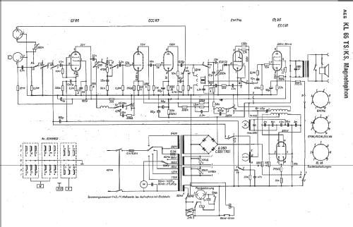 Magnetophon KL65TS; AEG Radios Allg. (ID = 11756) R-Player