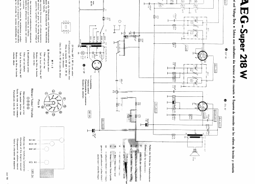 Super 218 W; AEG Radios Allg. (ID = 1618672) Radio