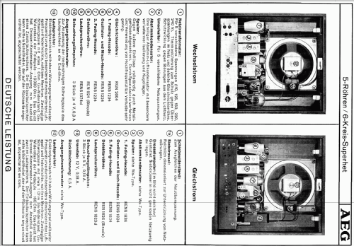 Super-Geador 605GLK; AEG Radios Allg. (ID = 481185) Radio