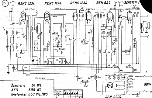 Super-Geador 605WLK; AEG Radios Allg. (ID = 2996852) Radio