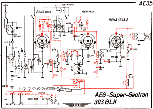 Super-Geatron 303GLK; AEG Radios Allg. (ID = 2949079) Radio