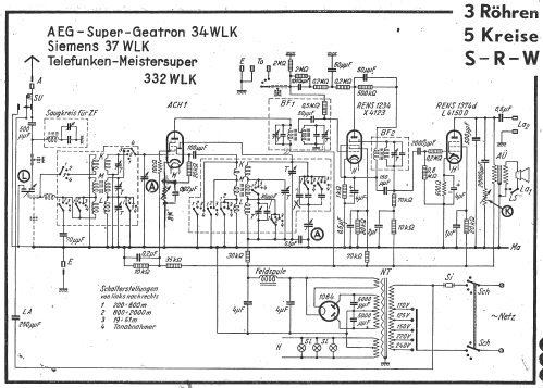 Super-Geatron 34WLK ; AEG Radios Allg. (ID = 13418) Radio