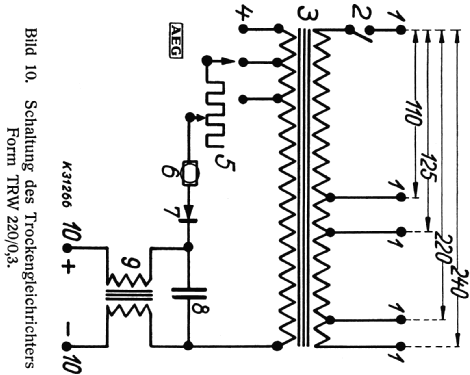 Trockengleichrichter TRW 220/0,3; AEG Radios Allg. (ID = 818711) Power-S