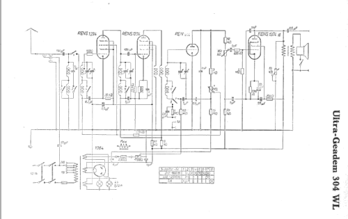 Ultra-Geadem 304W; AEG Radios Allg. (ID = 5962) Radio