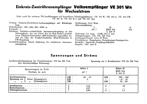 Volksempfänger VE301Wn; AEG Radios Allg. (ID = 3053015) Radio