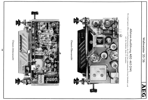 Weltmeister 465GWL; AEG Radios Allg. (ID = 1850051) Radio