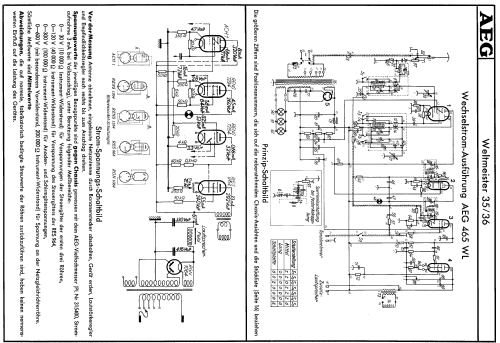 Weltmeister 465WL; AEG Radios Allg. (ID = 102040) Radio