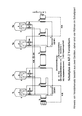 Zweiröhren-Verstärker KF2; AEG Radios Allg. (ID = 2735729) Ampl/Mixer