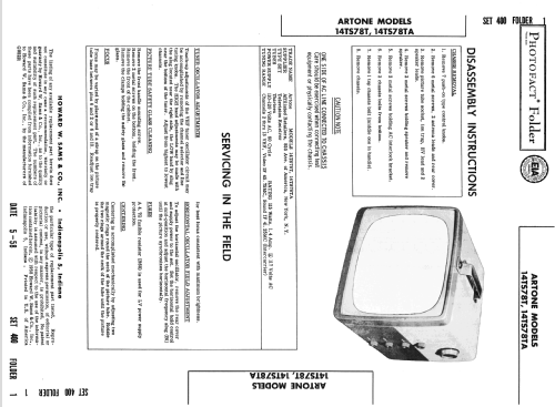 Artone 14TS78T ; Affiliated Retailers (ID = 2607552) Fernseh-E