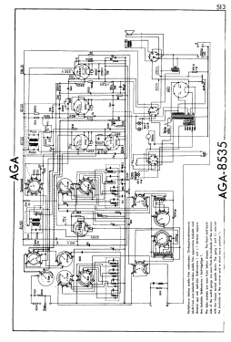 Radiogramophone 8535; AGA and Aga-Baltic (ID = 2730422) Radio