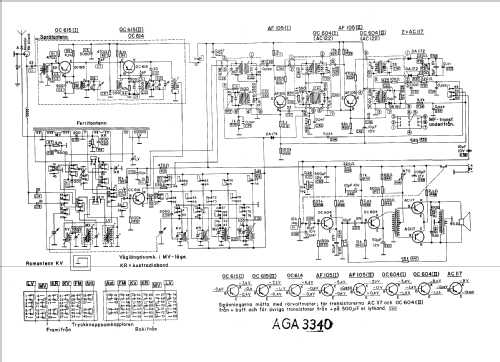 Transistor 3340; AGA and Aga-Baltic (ID = 352115) Radio
