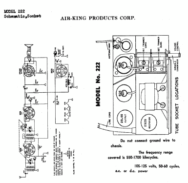 222 ; Air King Products Co (ID = 479461) Radio